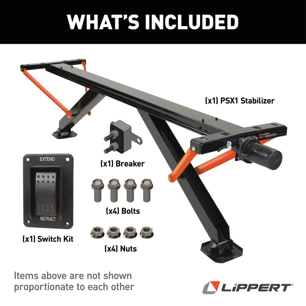 Lippert PSX1® High-Speed RV Power Stabilizer Jack System with Lippert PSX1® High-Speed RV Power Stabilizer Jack System with