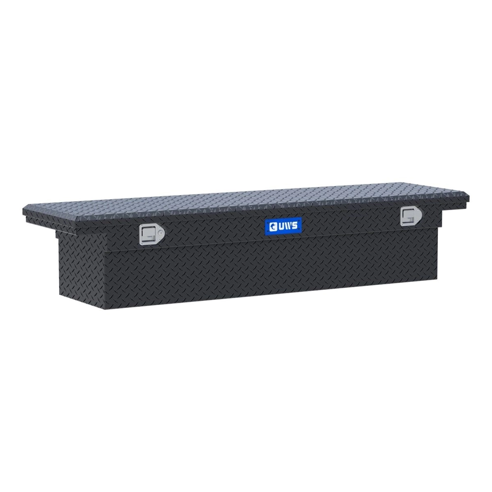 UWS EC50002 72-Inch Matte Black Heavy-Wall Aluminum Truck Tool Box with Low Profile, RigidCore Lid
