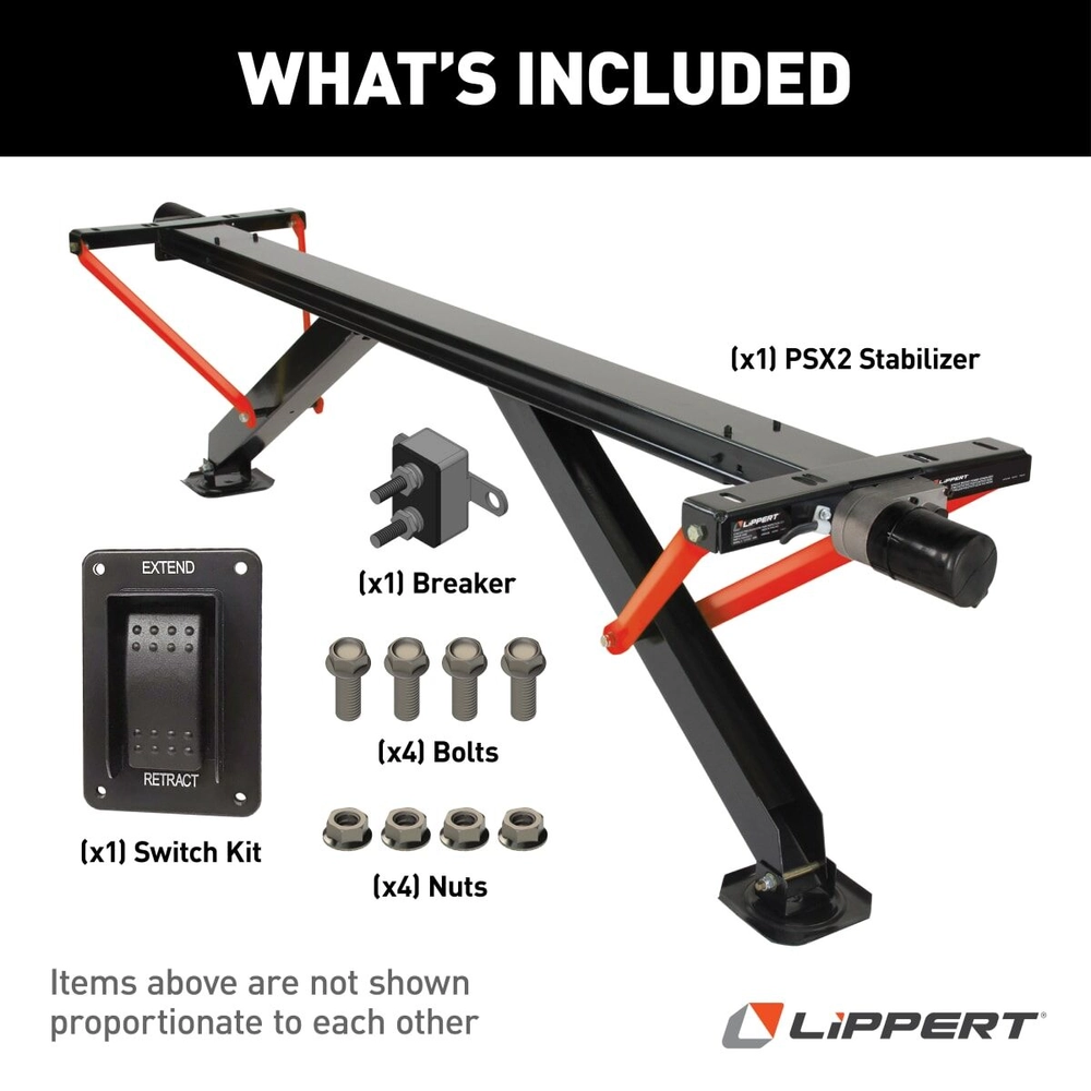 Lippert PSX2® High-Speed RV Power Stabilizer Jack System with