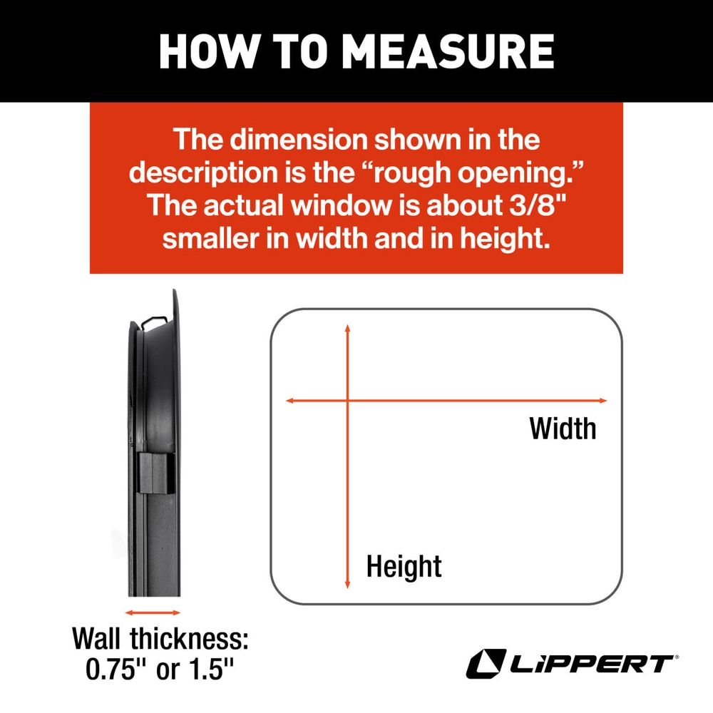 Lippert 8800 Series RV Window - Horizontal Slider | Lippert