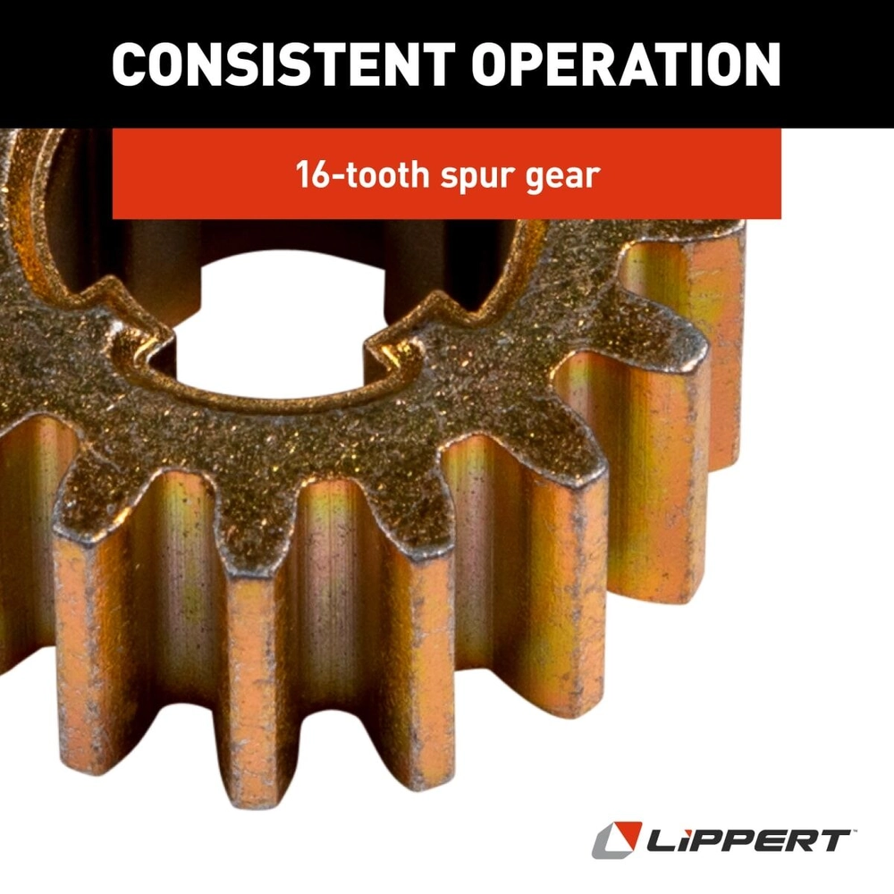 Lippert Replacement In-Wall RV Slide-Out 16-Tooth Spur Gear - 16