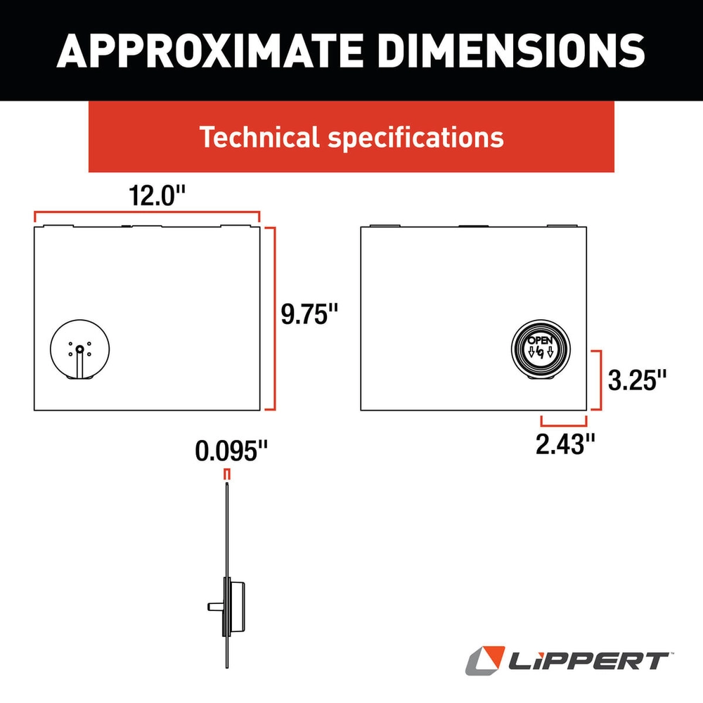 user Lippert RV Screen Door Slider Panel with Push-Down Knob Opener