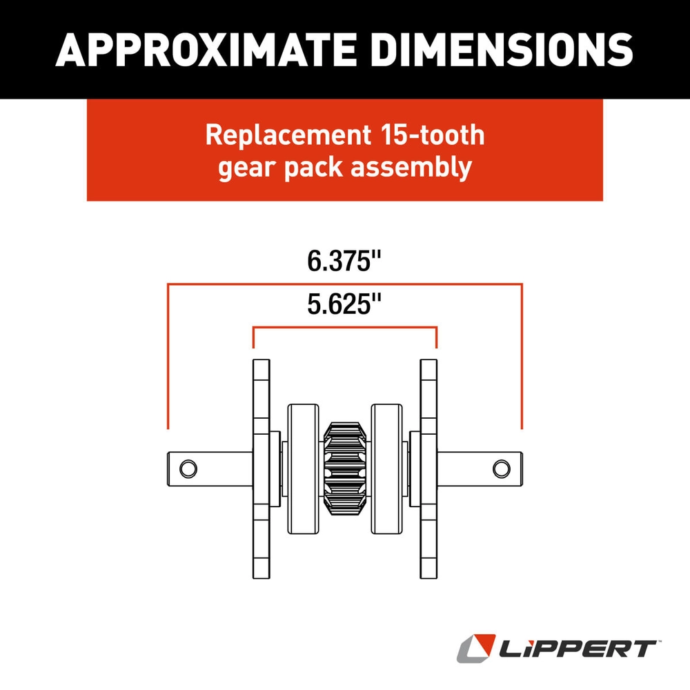 Lippert Replacement 2 x 2 Through-Frame Slide-Out Gear Pack