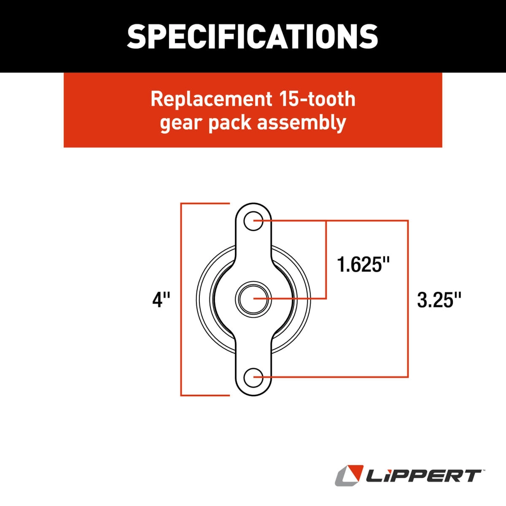 GRASS.S Lippert Replacement 2 x 2 Through-Frame Slide-Out Gear Pack