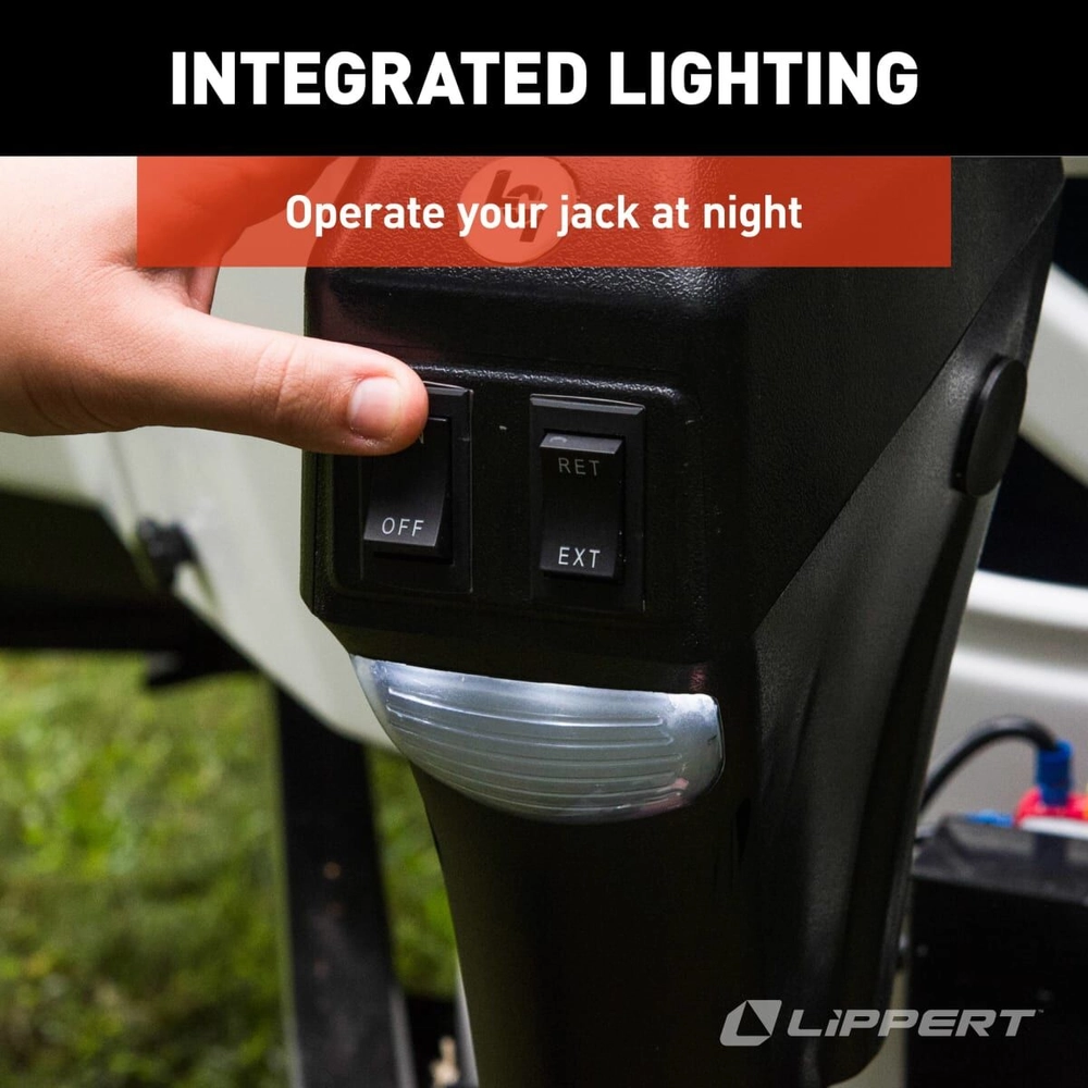 Power Tongue Jack for A-Frame Travel, Cargo, and Utility Trailers