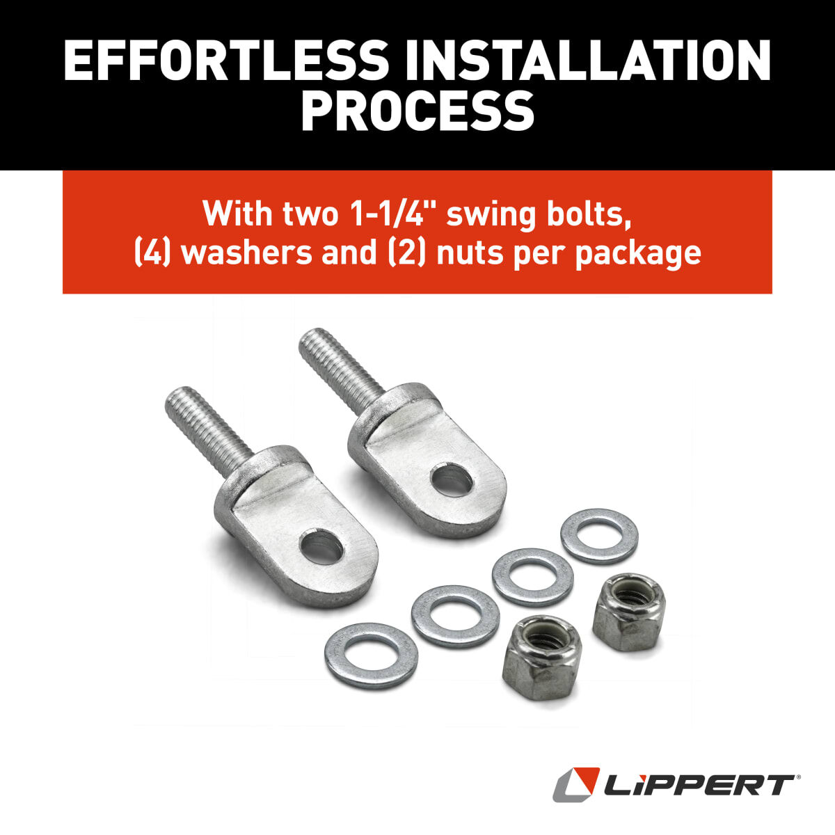 JT's Strong Arm™ RV Jack Stabilizer Swing Bolt Kit - 1-1/4