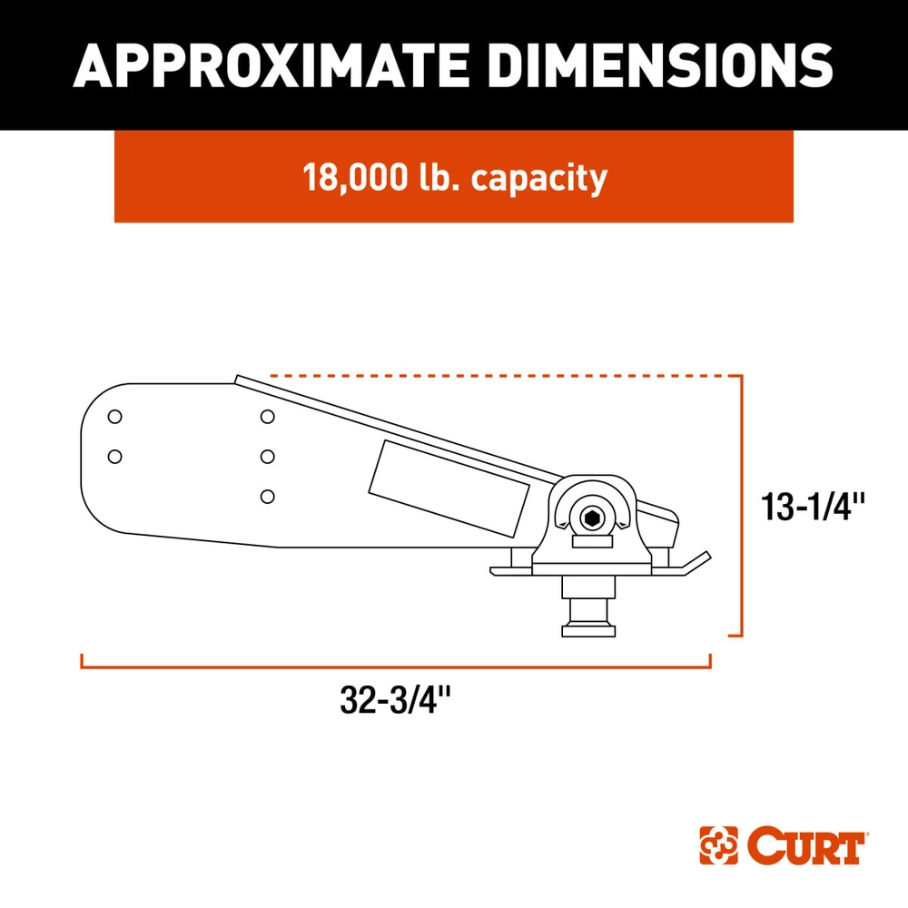 Shop CURT L05 Rota-Flex™ Pin Box - 18,000 lbs | Lippert