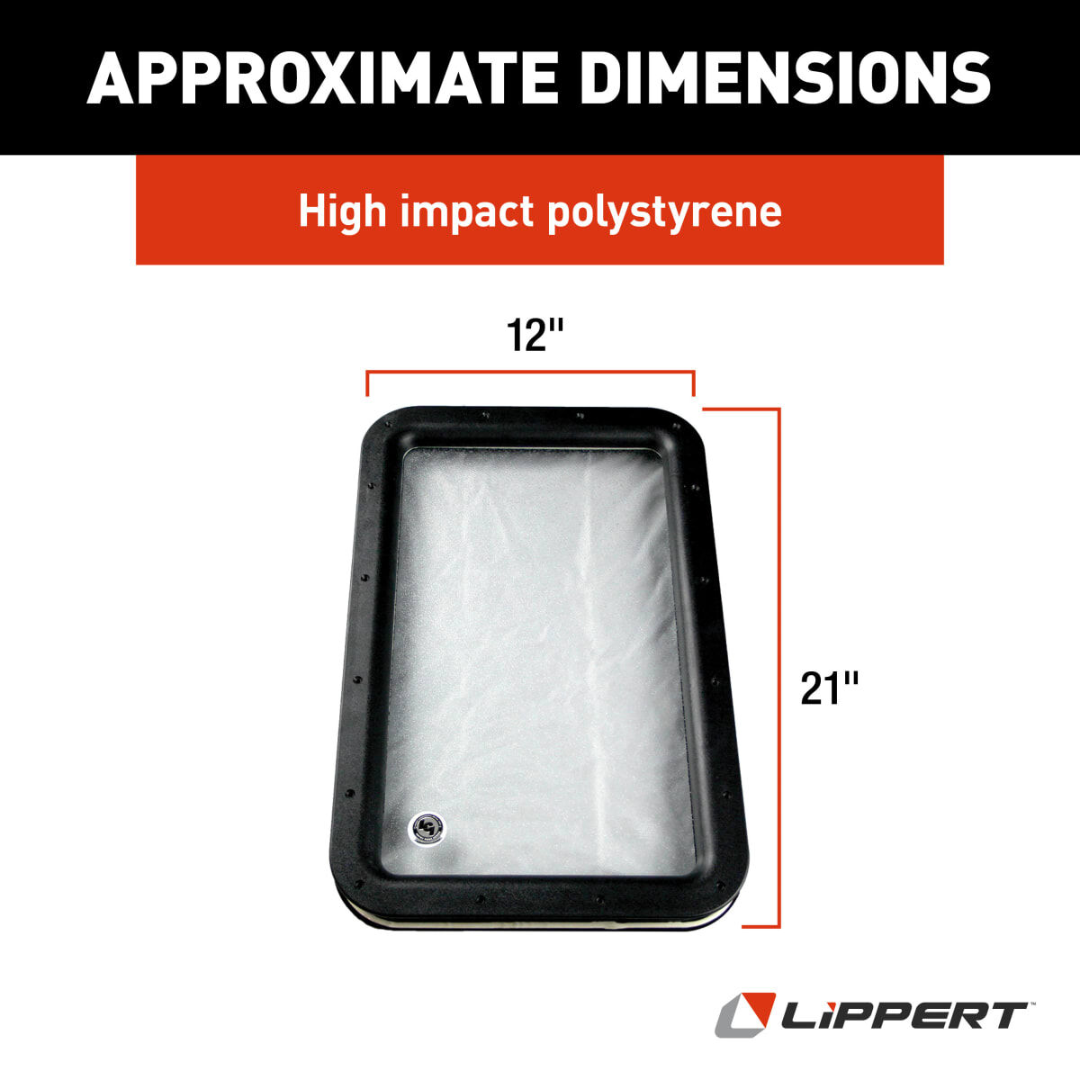 Lippert Inner & Outer Window Frame with Seal & Glass - 12