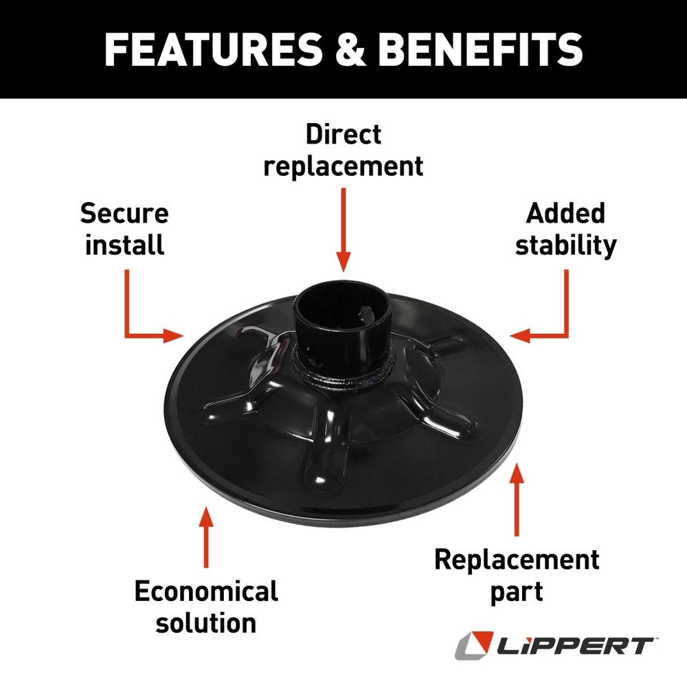 Lippert Hall Effect Replacement Rear Jack Foot Pad - 9