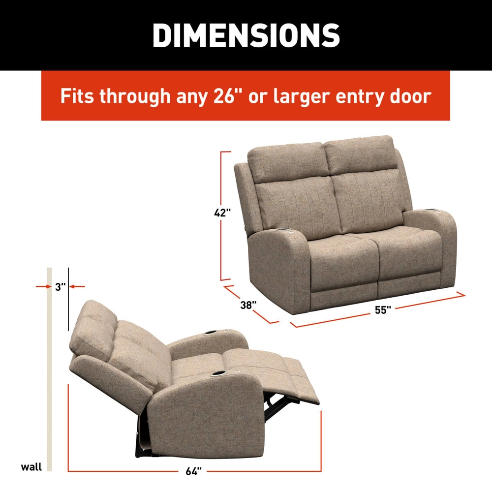 Thomas Payne® Signature Seismic Series RV Theater Seating Loveseat