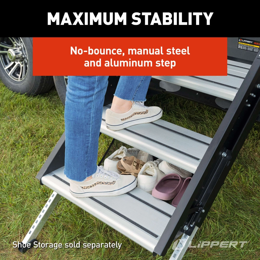 Lippert Solid Step® 4.0 Premium RV Steps - Double | Lippert