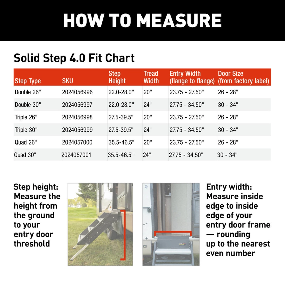 Lippert Solid Step® 4.0 Premium RV Steps - Double | Lippert