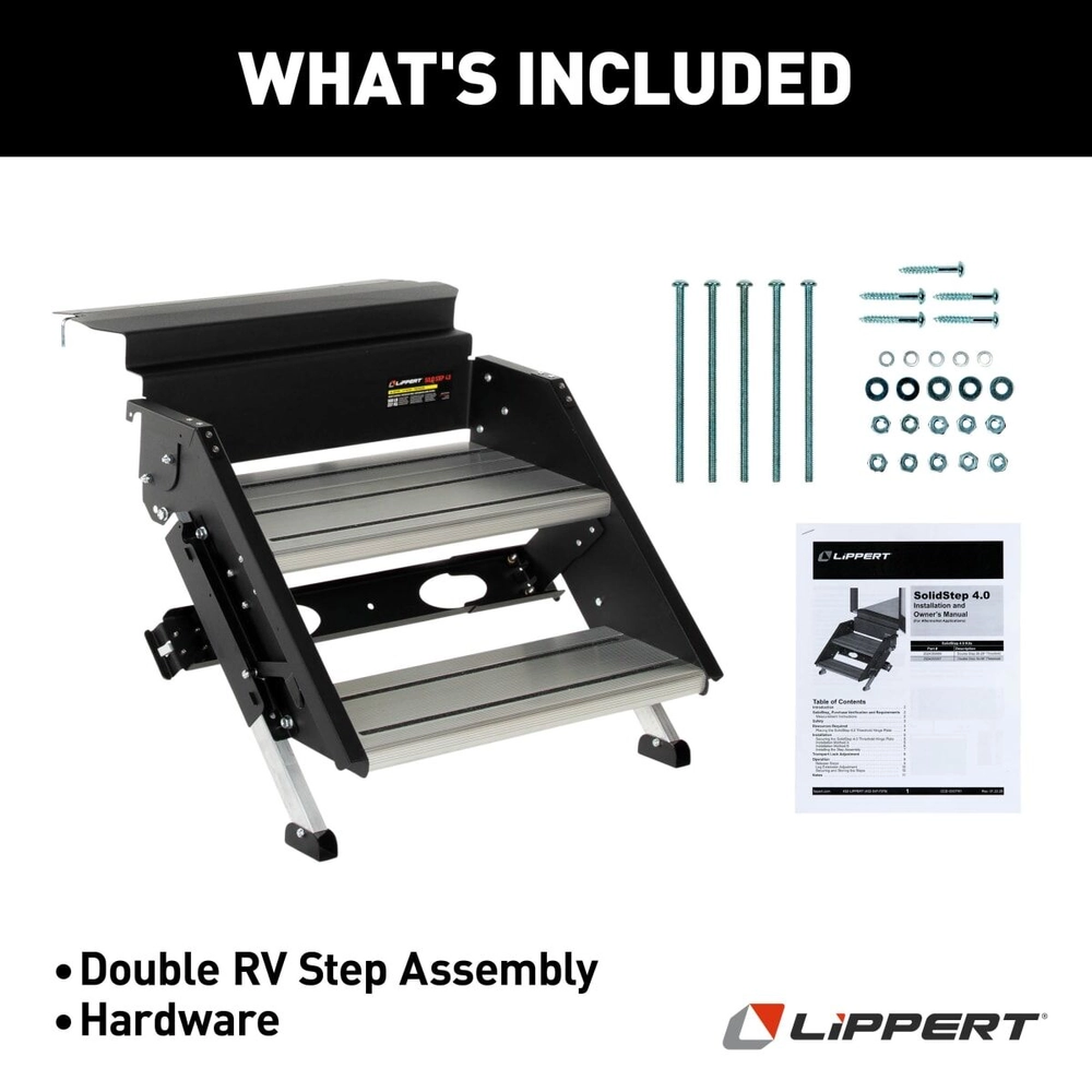 Lippert Solid Step® 4.0 Premium RV Steps - Double | Lippert