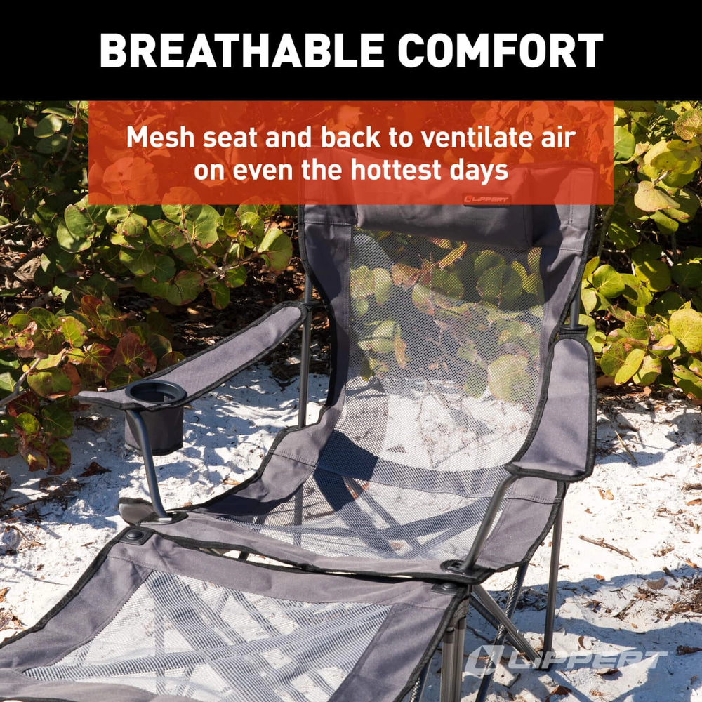Shop Lippert Sun Soaker™ Vented Reclining Camping Chair with