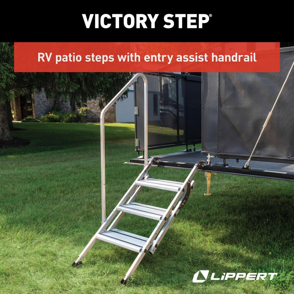 Stepページ Shop Lippert Victory Step® RV Patio Steps with Entry Assist