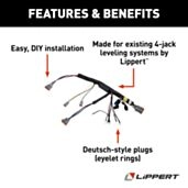 Lippert Deutsch 4-Jack RV Leveling Pump Harness #178373 | Lippert
