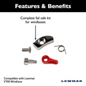 Kit De Fixation De Rechange Lewmar V700 – Pour Guindeau, Compatible Métrique, Fiable Et Solide