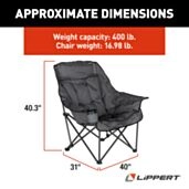 Lippert Big Bear Heated Chair - Dark Grey #2024043334 | Lippert