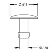 Rivet - 3/16'' x .615, Steel Black | Lippert
