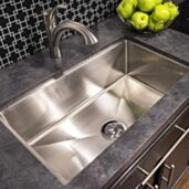 Single Square Kitchen Sink, 25