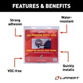 XFasten Butyl Putty Tape, Black, 1/8 X 3/4 X 30 XFasten Butyl Putty Tape, Black, 1/8 X 3/4 X 30