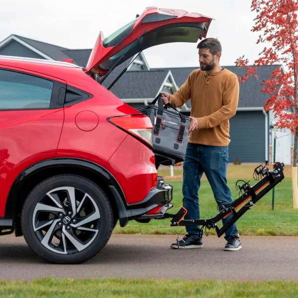CURT ActiveLink Bike Rack Tilted Back