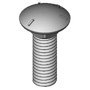 Carriage Bolt; 1/2&quot; - 13 x 1-1/4&quot; (Zinc)