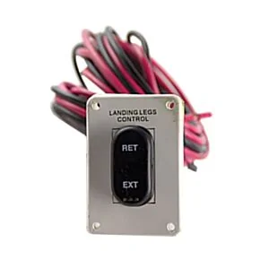 Lippert Replacement RV Landing Gear White IP-Rated Switch &amp; Harness #145236
