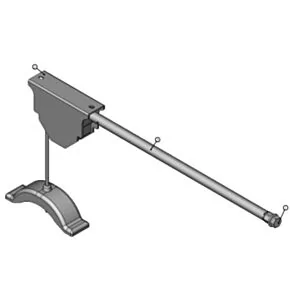 Offset Winch Assembly with 18-3/4&quot; Welded Extension