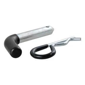 CURT 1/2&quot; Hitch Pin (1-1/4&quot; Receiver, Zinc with Rubber Grip, Packaged) #21411