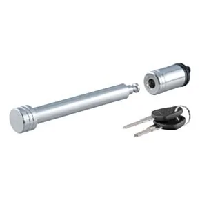 CURT 5/8&quot; Hitch Lock (3&quot; Receiver, Barbell, Chrome) #23025