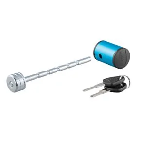 CURT Coupler Lock (1/4&quot; Pin, 1&quot; to 3&quot; Latch Span, Right-Angle, Chrome) #23503