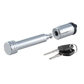 CURT 5/8&quot; Hitch Lock (2&quot; Receiver, Barbell, Chrome) #23515