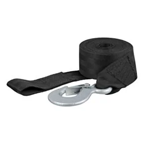 CURT 15&#039; Winch Strap with Snap Hook (1,100 lbs.) #29450
