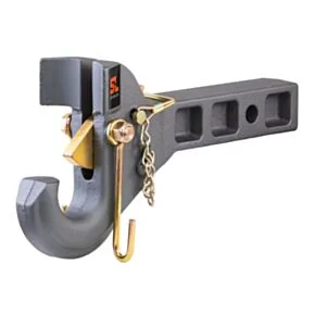 CURT SecureLatch Receiver-Mount Pintle Hook (2&quot; Shank, 14K, 2-1/2&quot; or 3&quot; Lunette) #48405