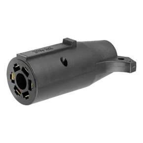 CURT Electrical Adapter (7-Way RV Blade to 6-Way Round Trailer, Center Pin Brake) #57660