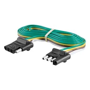 CURT 4-Way Flat Connector Plug &amp; Socket with 72&quot; Wires #58050