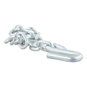 CURT 27&quot; Safety Chain with 1 S-Hook (7,000 lbs, Clear Zinc) #80300