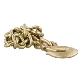 CURT 35&quot; Safety Chain with 1 Clevis Hook (18,800 lbs, Yellow Zinc) #80304