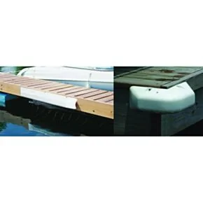Taylor Made Dock Pro® Heavy-Duty Vinyl Dock Corner Bumper, White (13&quot; L x 4&quot; D x 5&quot; H) #45510