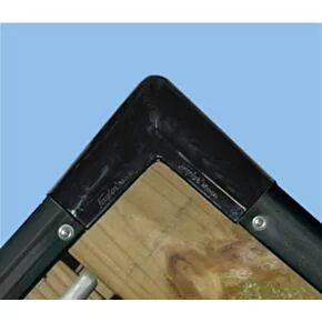 Taylor Made 90-Degree Dock Corner Bumper (6&quot; W x 6&quot; L), Black #46016