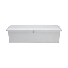 Taylor Made Stow N’ Go Standard Fiberglass Dock Box, Large (24&quot;H X 85&quot;W X 22&quot;D), White #83551