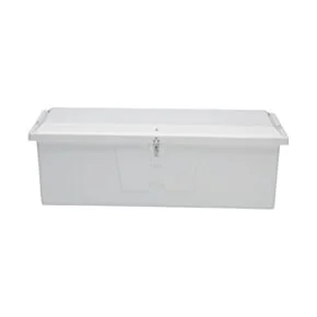 Taylor Made Stow N’ Go Standard Fiberglass Dock Box, Medium (24&quot;H X 72&quot;W X 23&quot;D), White #83552