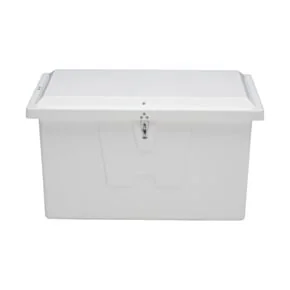 Taylor Made Stow N’ Go Deep Fiberglass Dock Box, Small (27&quot;H X 46&quot;W X 26&quot;D), White #83553