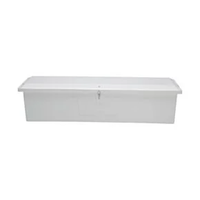 Taylor Made Stow N’ Go Standard Fiberglass Dock Box, Extra Large (24&quot;H X 95&quot;W X 22&quot;D), White #83559