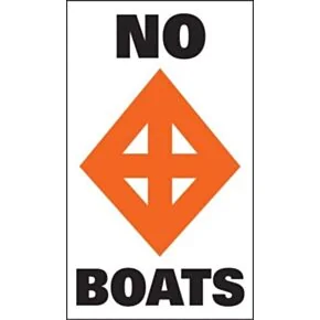 Taylor Made Sur-Mark Buoy Label - No Boats, 13&quot; x 24&quot; #46173
