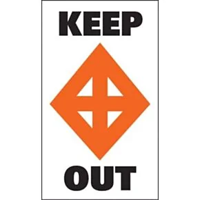 Taylor Made Sur-Mark Buoy Label - Keep Out, 13&quot; x 24&quot; #46175