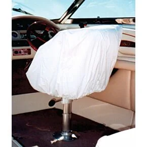 Taylor Made Vinyl Helm/Bucket/Fixed Back Seat Cover, White (24&quot;H x 24&quot;W x 22&quot;D) #40230