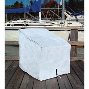 Taylor Made Vinyl Single Deck Chair Cover, White (29&quot;H x 26&quot;W x 29.5&quot;D) #40235