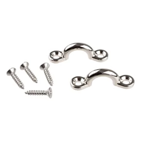 Taylor Made Chromed Zamak Eye Straps - 1 Pair #1225